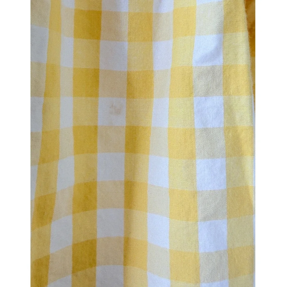 Vtg Gymboree Yellow Gingham Smocked Watermelon Dress sz 18-24 Months 2001 y2k